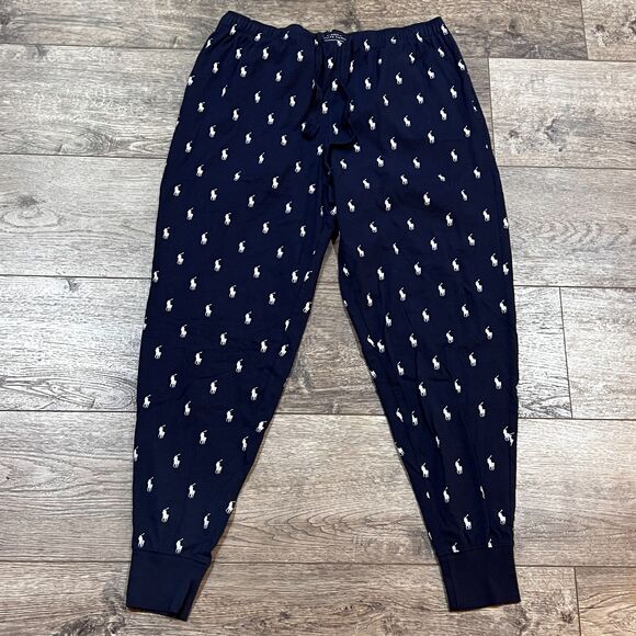 Polo Ralph Lauren Blue Cotton Jersey Sleep Jogger in Men's Size XL - MSRP $59.50 - Picture 2 of 7